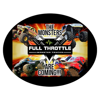 Full Throttle Monster Trucks Logo Transparent Logo