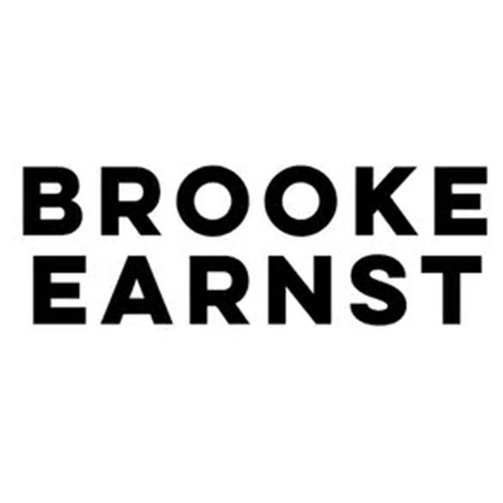 Brooke Earnst Name Logo White Background