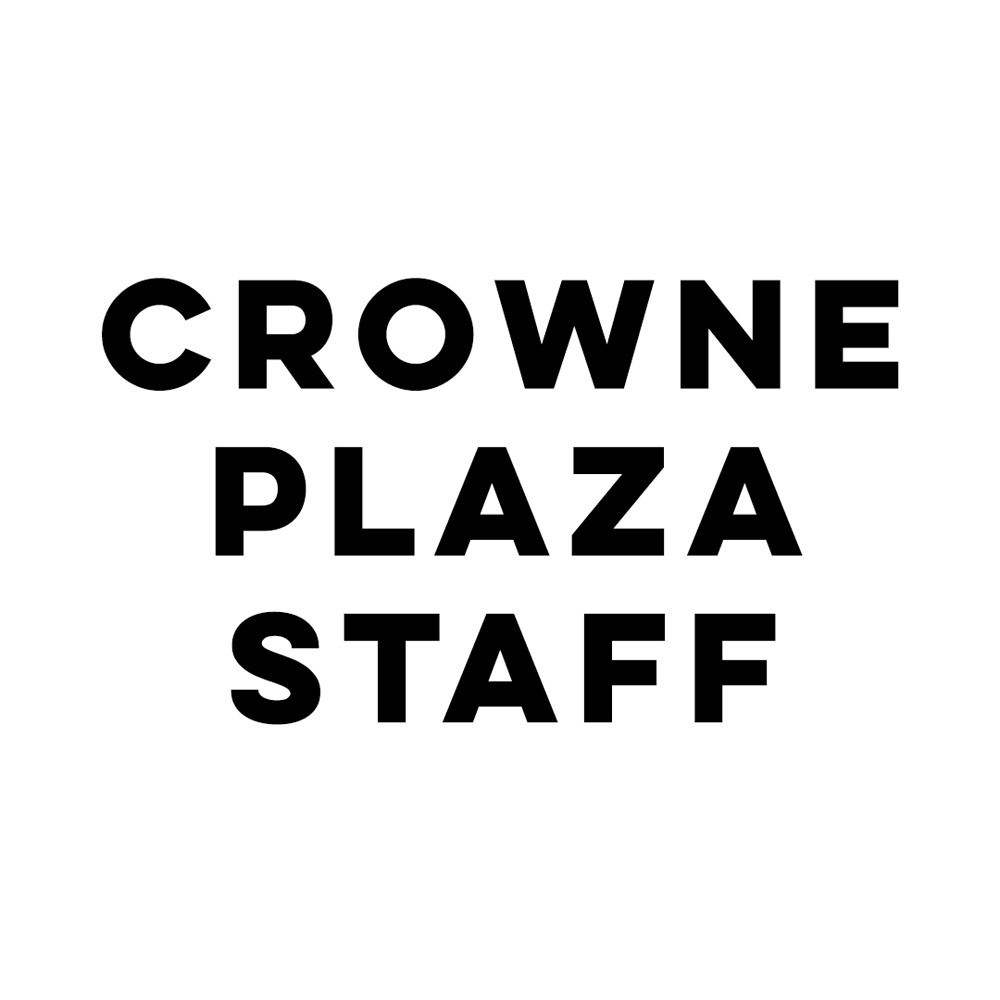 Crowne Plaza Staff Name Logo White Background