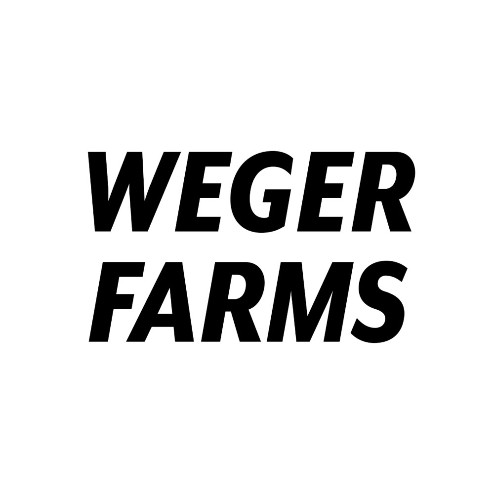 Weger Farms Word Logo White Background